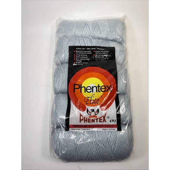Phentex Other - Vtg Phentex Elite 4 Ply Baby Blue 100% Olefin Yarn 15oz 425g New K3